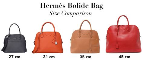 hermes bolide bag sizes.